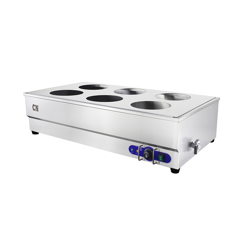 Máquina elétrica comercial de aço inoxidável de Bain Marie com potenciômetro para alimentos